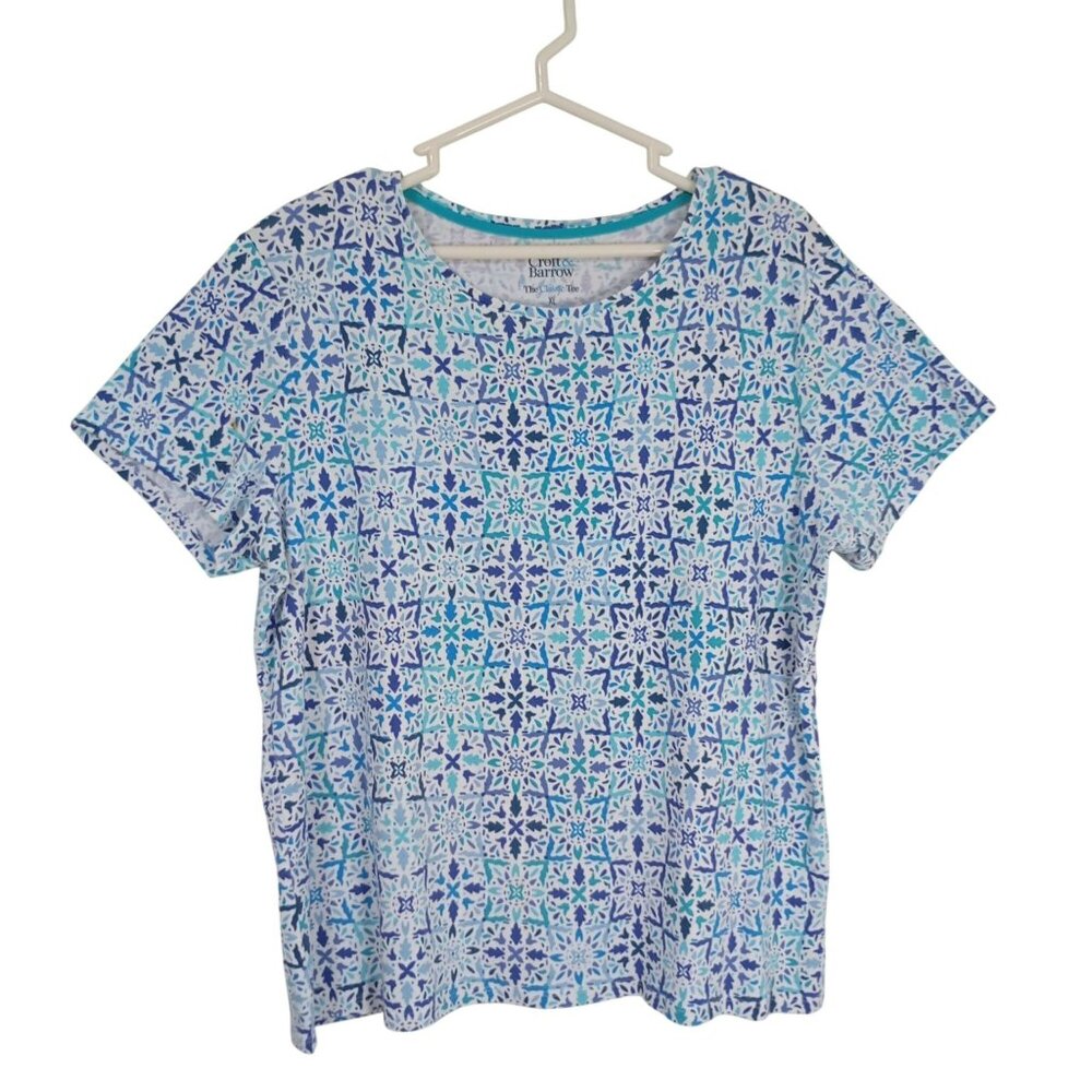 Pack 3 Tee Croft & Barrow The Classic Tee Womens 100% Cotton Sz XL T-Shirt Top - Picture 8 of 11